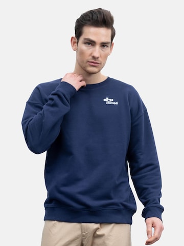 elhoSweater majica - plava boja: prednji dio