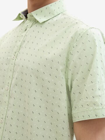 TOM TAILOR Regular fit Button Up Shirt in Green