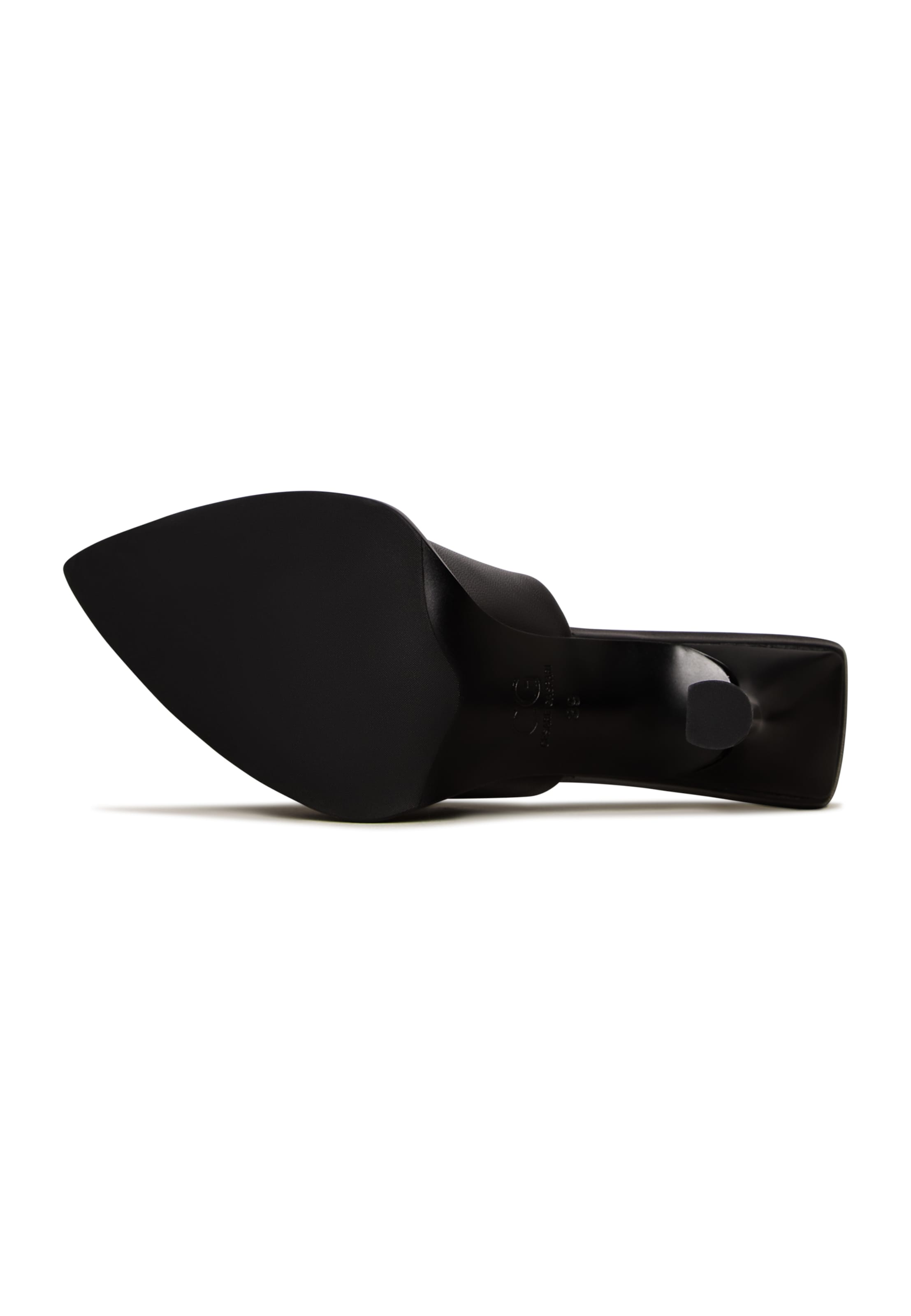 CESARE GASPARI Pantolette in Schwarz