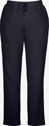 Ulla Popken Broek '801048' in Blauw: voorkant