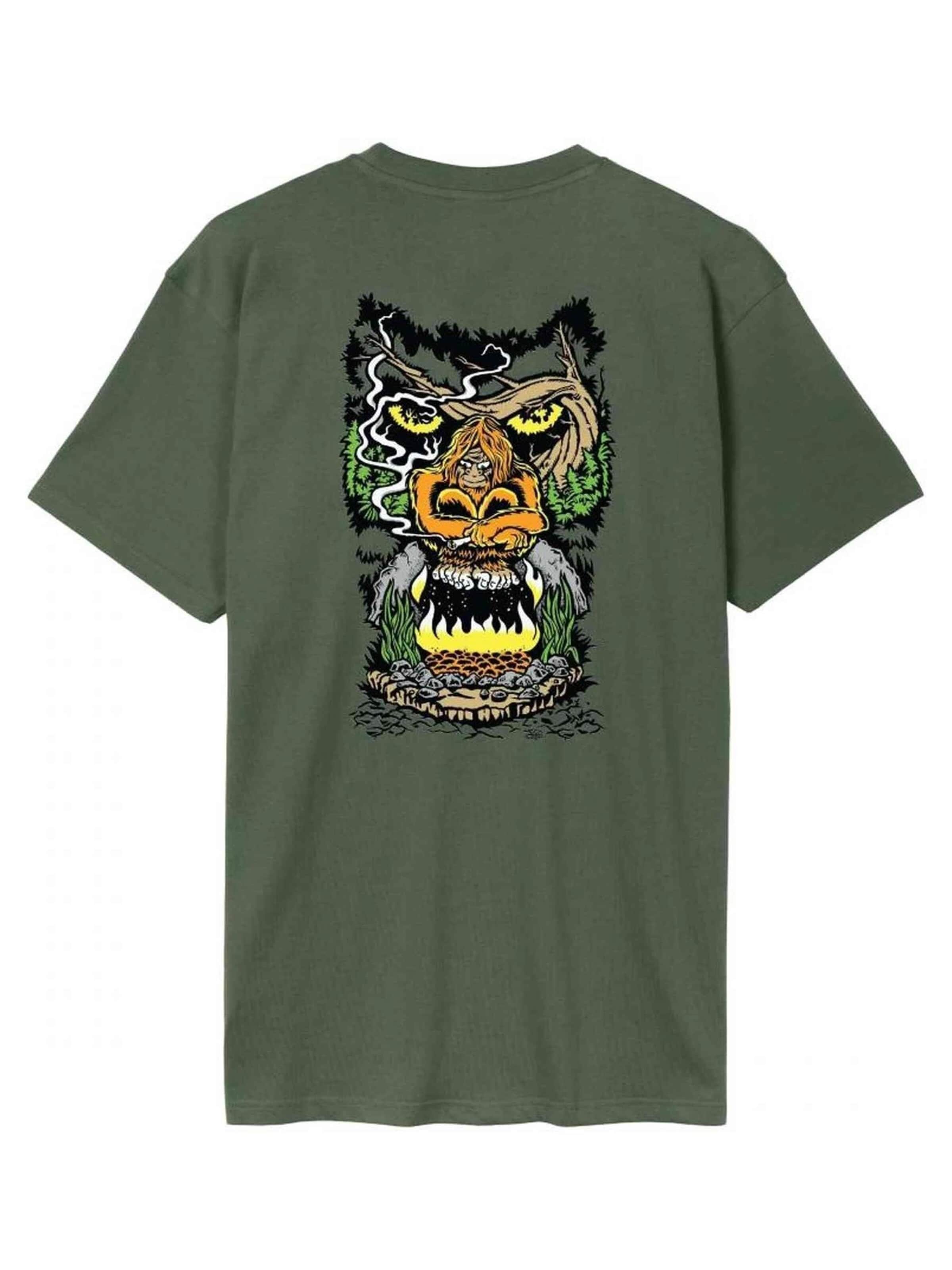 Santa Cruz - Camisa 'Camiseta santa cruz verde winkowski big foot tee' em verde
