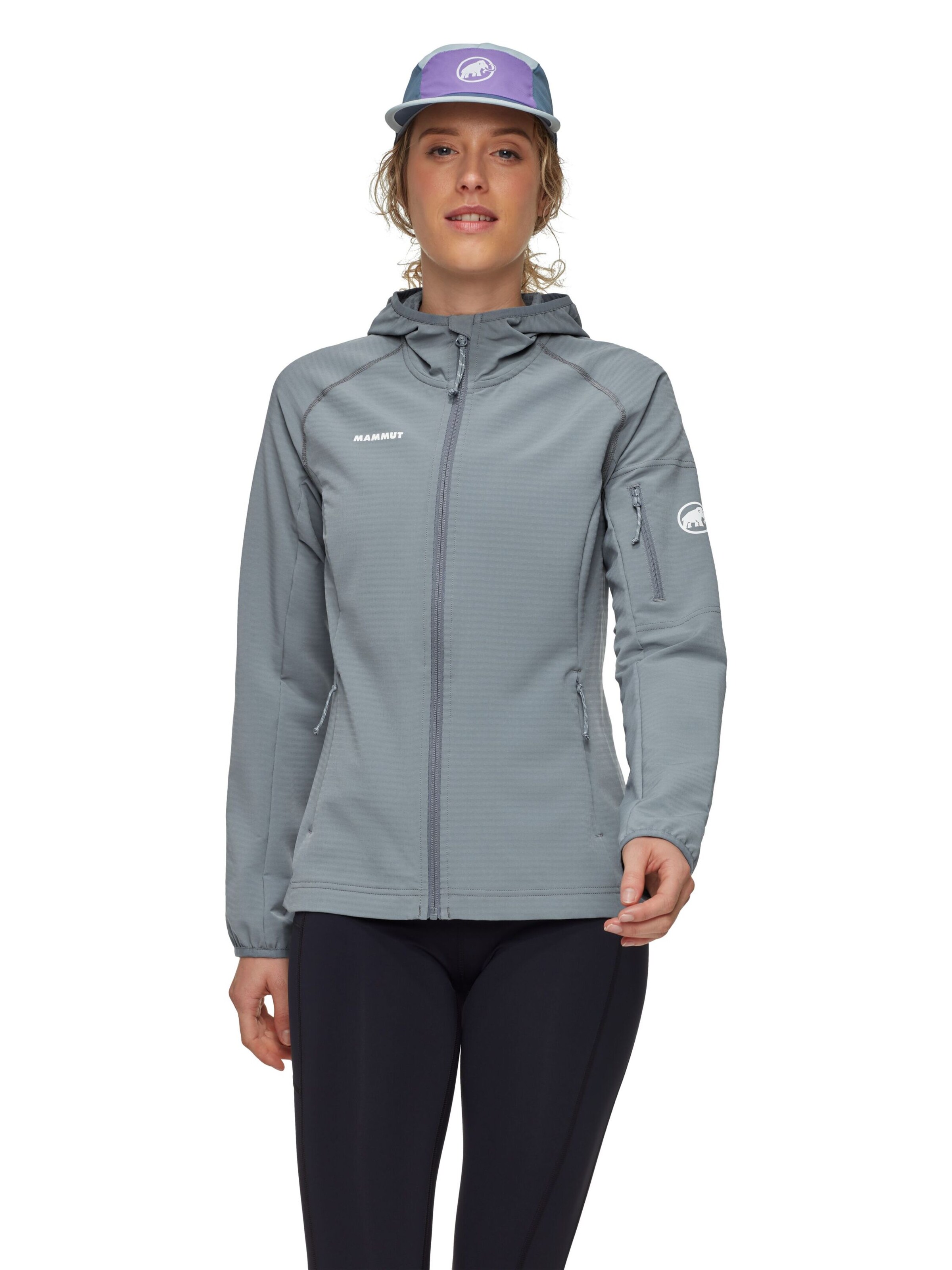 MAMMUT Funktionsfleecejacke 'Madris' in Grau: Vorderseite