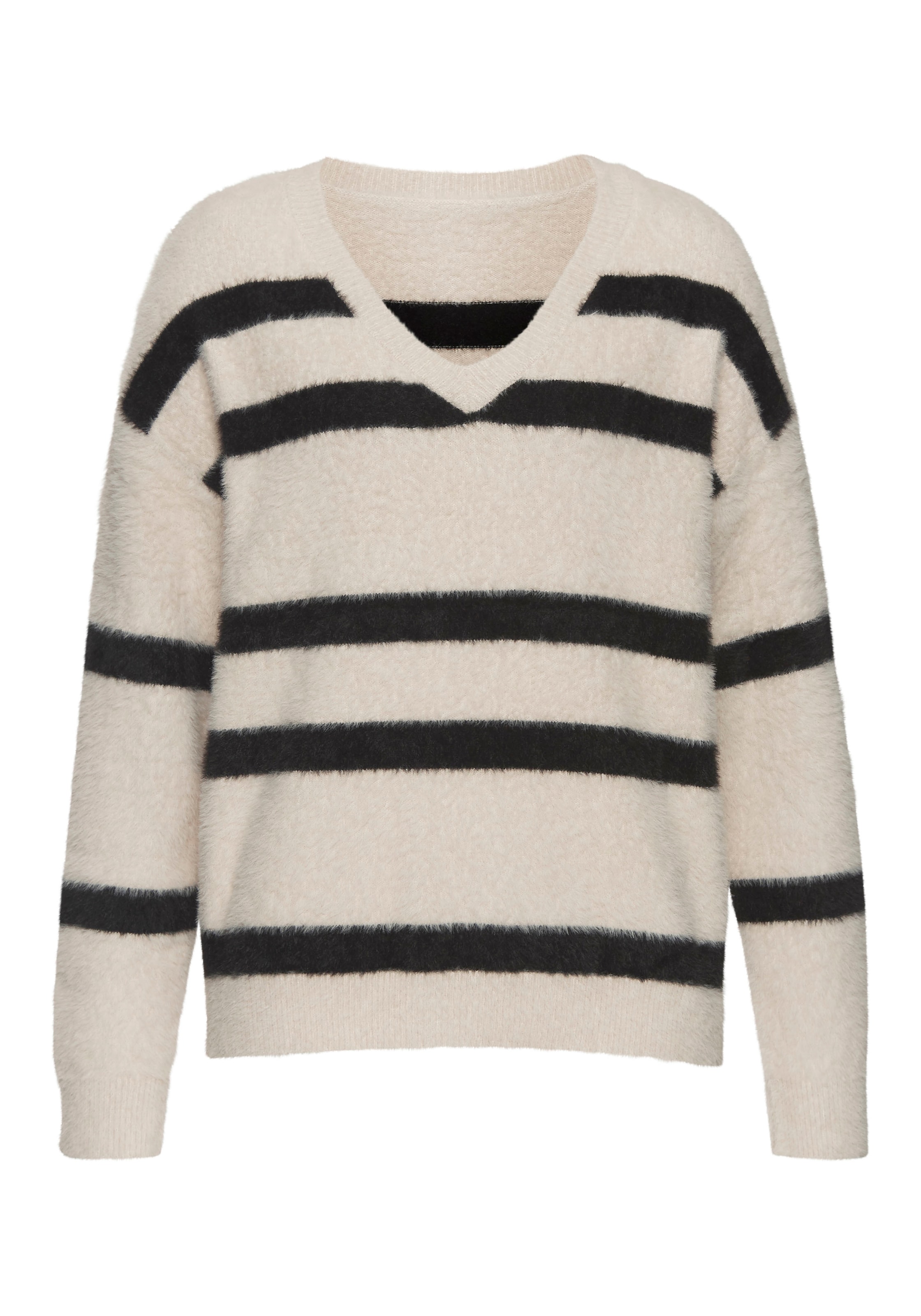 smėlio LASCANA Megztinis: priekis