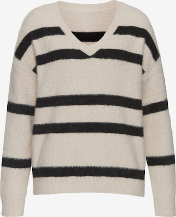 LASCANA - Jersey en beige: frente