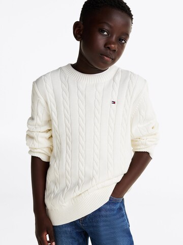 Pull-over TOMMY HILFIGER en blanc : devant