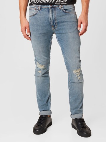 Coupe slim Jean 'Lean Dean' Nudie Jeans Co en bleu : devant