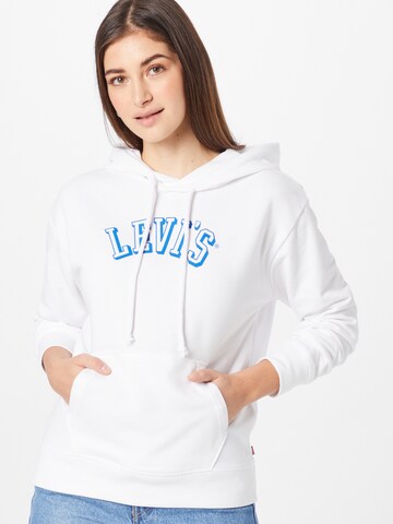 Sweat-shirt 'Graphic Standard Hoodie' LEVI'S ® en blanc : devant