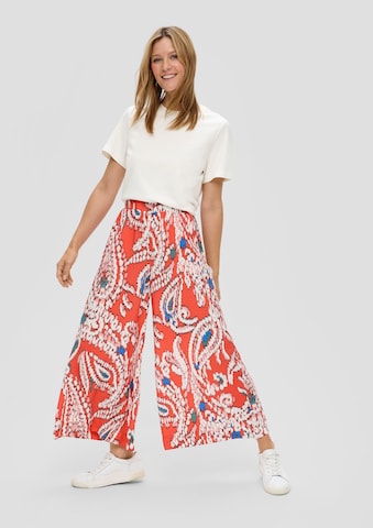 s.Oliver Wide leg Broek in Oranje