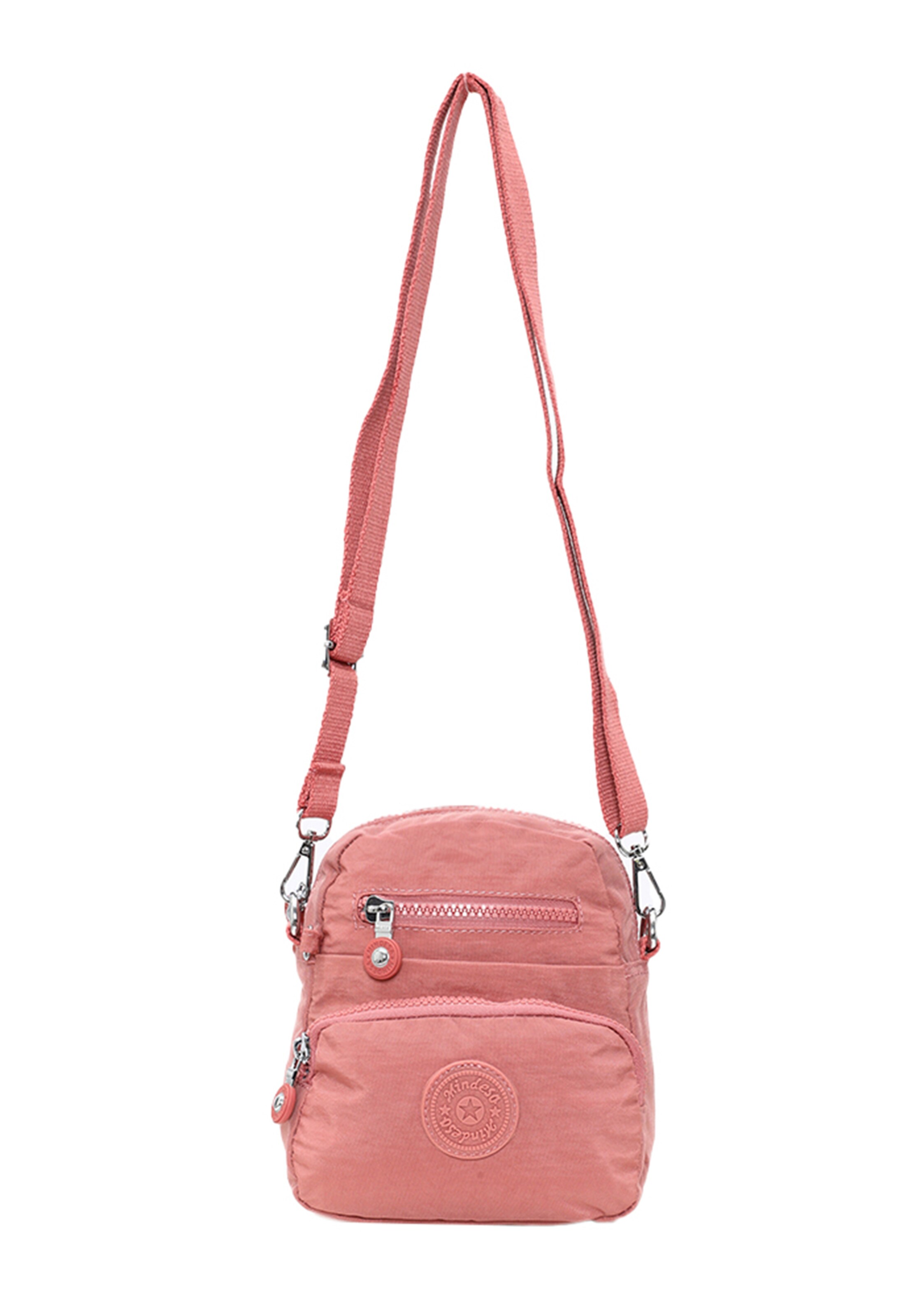 Mindesa - Mala de ombro em rosa: frente