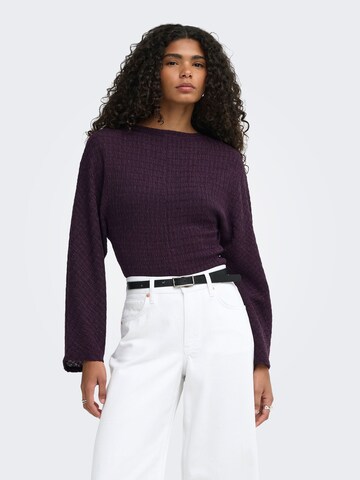 Haut 'ONLILSE' ONLY en violet : devant