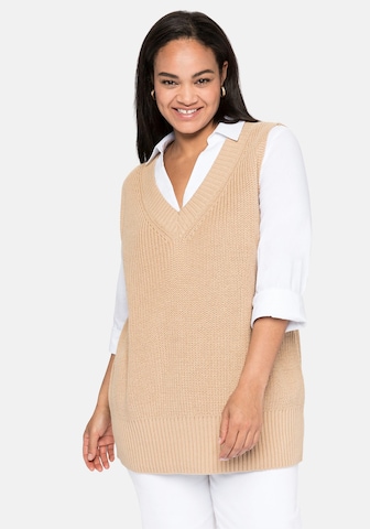 SHEEGO Sweater in Beige: front