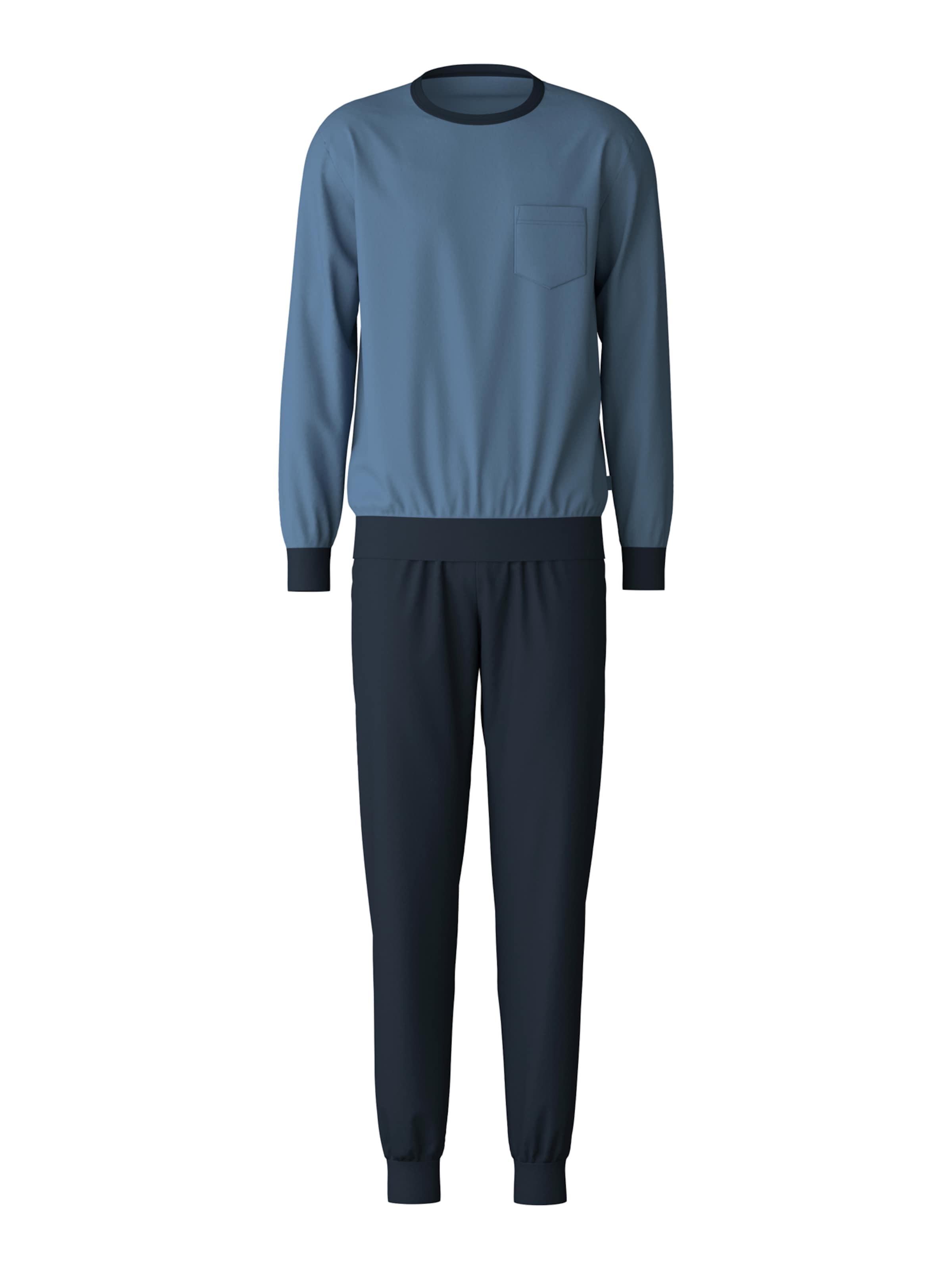 CALIDA Pyjamas lang i blå: forside