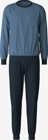CALIDA Pitkä pyjama värissä sininen: etupuoli