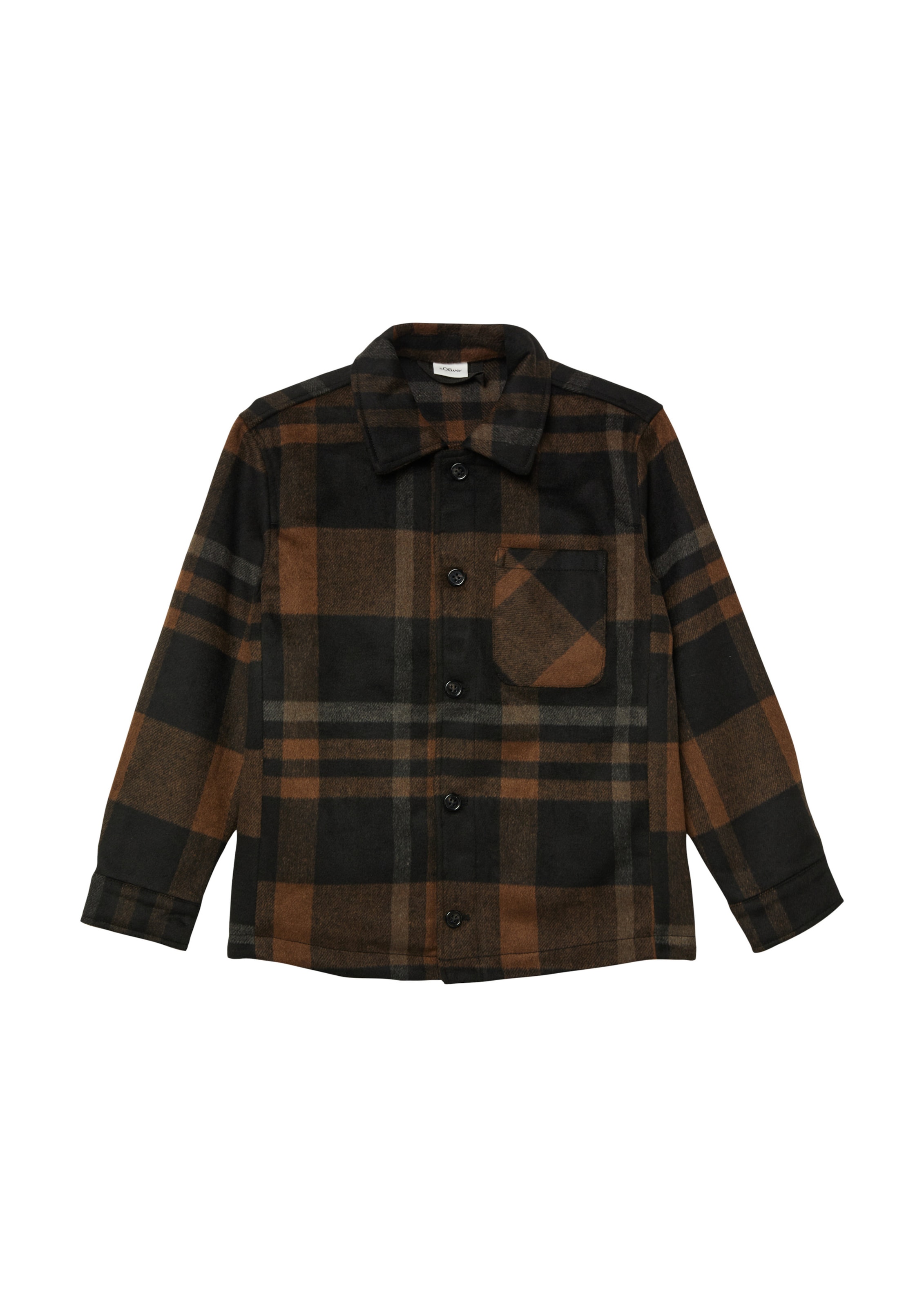 Coupe regular Chemise s.Oliver en noir : devant