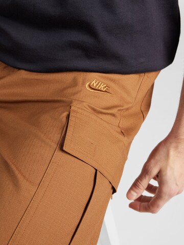 Nike Sportswear Regular Cargo Pants 'Club' in Brown