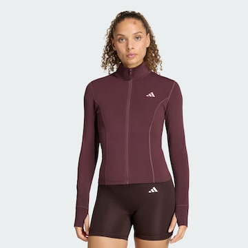 ADIDAS PERFORMANCE Athletic Jacket 'Studio' in Red: front