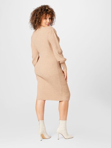 ONLY Curve Knitted dress 'KATIA' in Beige