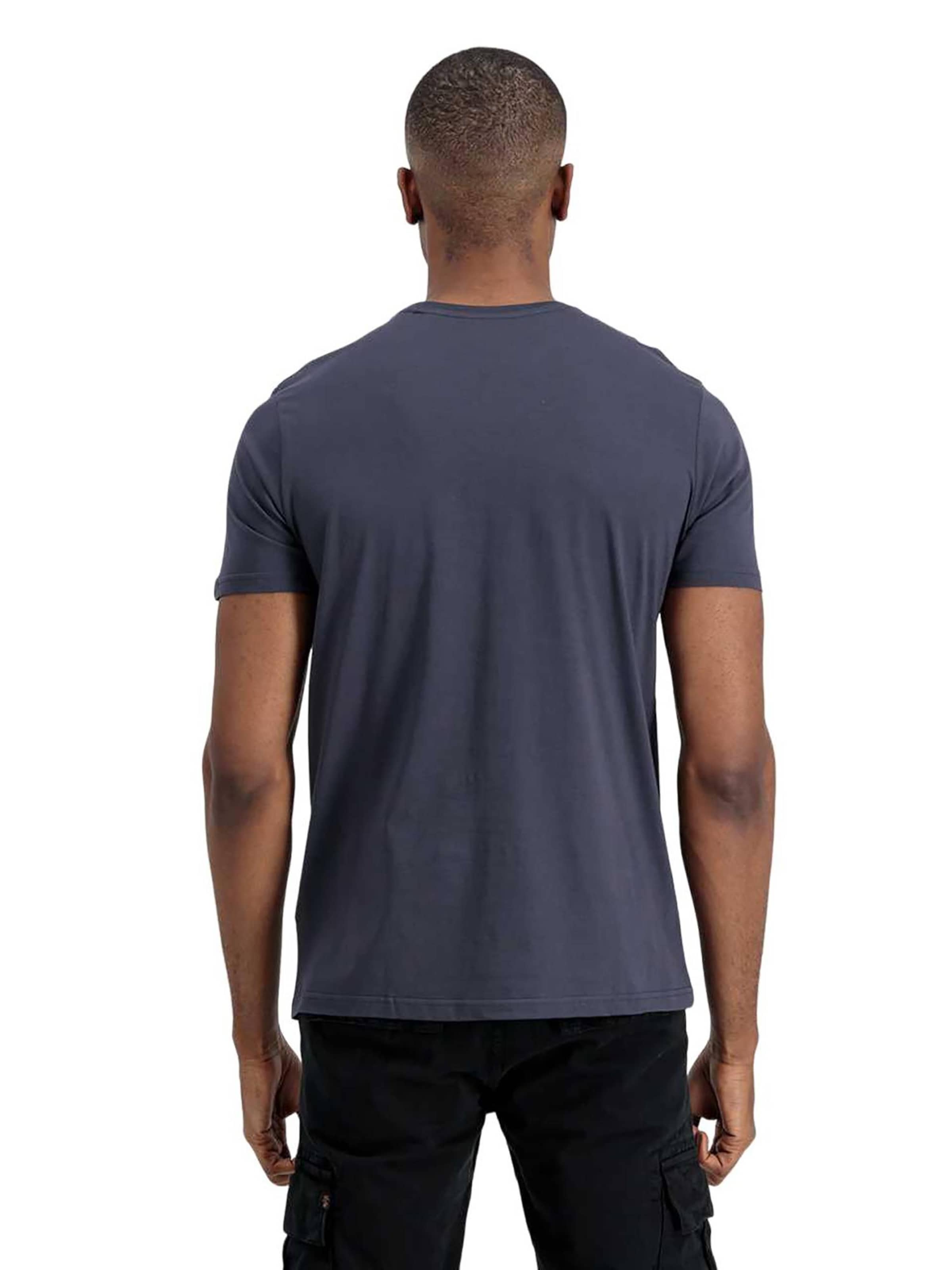 ALPHA INDUSTRIES Koszulka 'Basic' w kolorze niebieski
