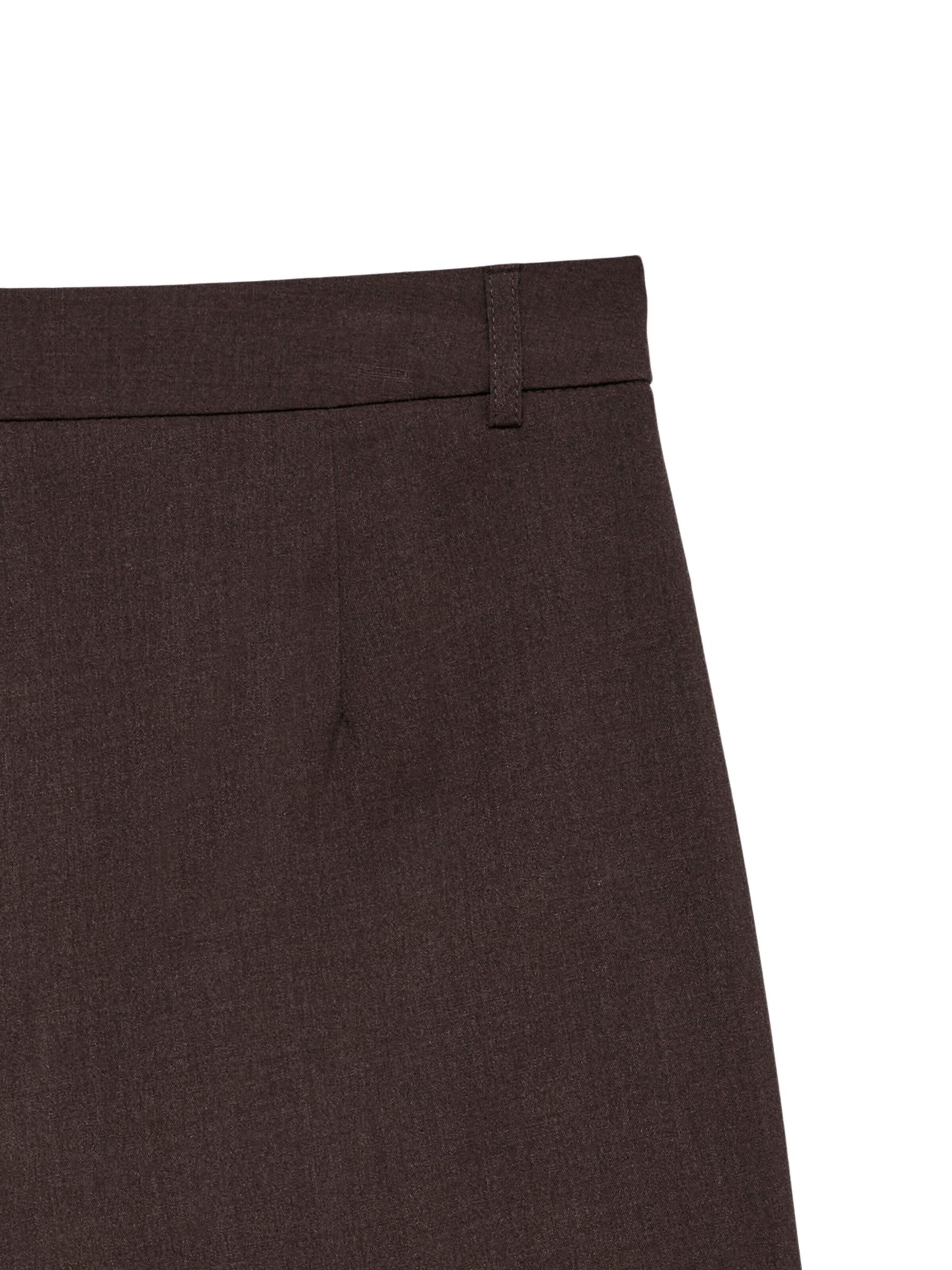 VERO MODA Wide leg Trousers with creases 'VMTexas' in Brown