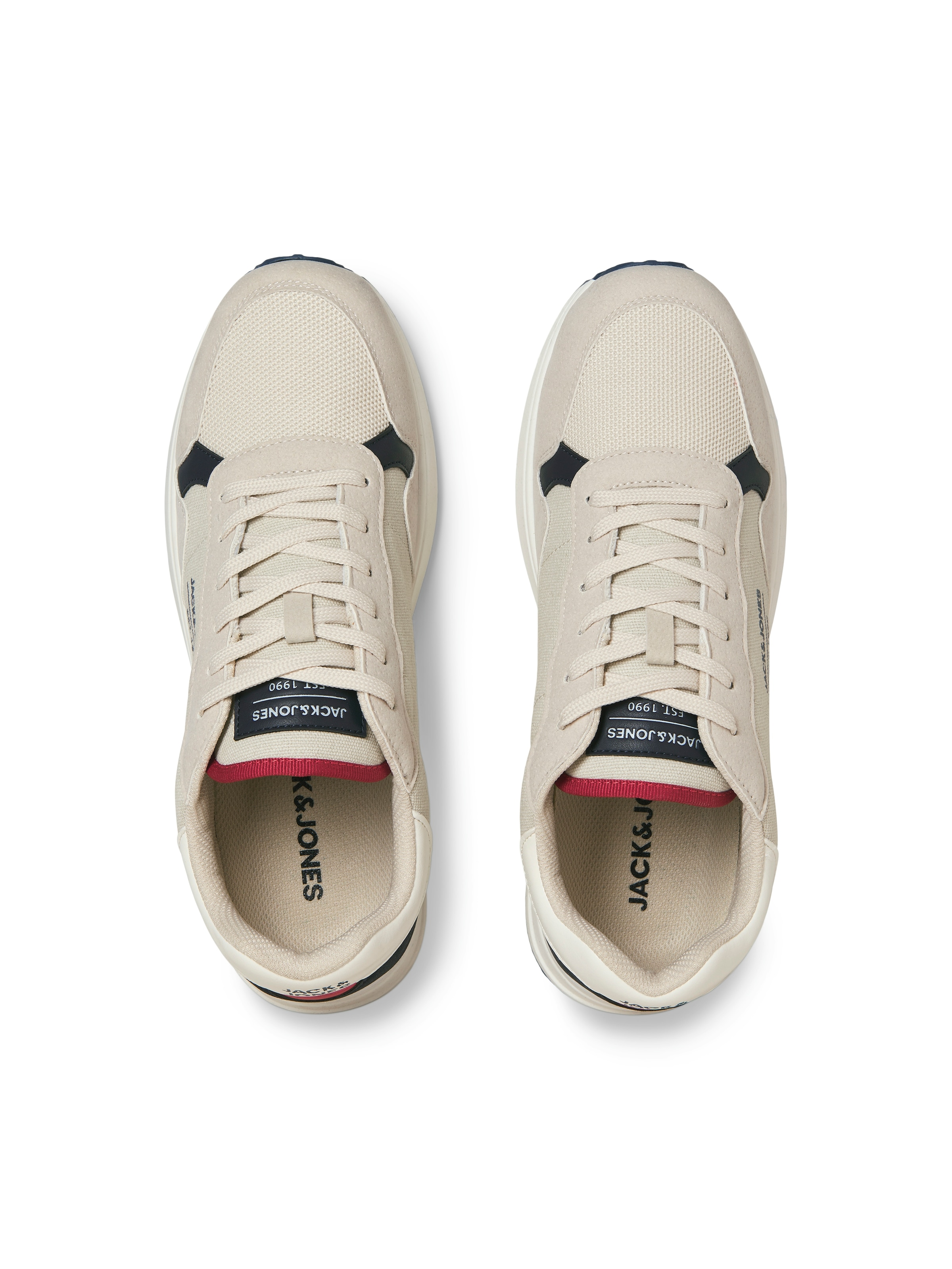 JACK & JONES Низкие кроссовки 'JFWBEECH' в Бежевый
