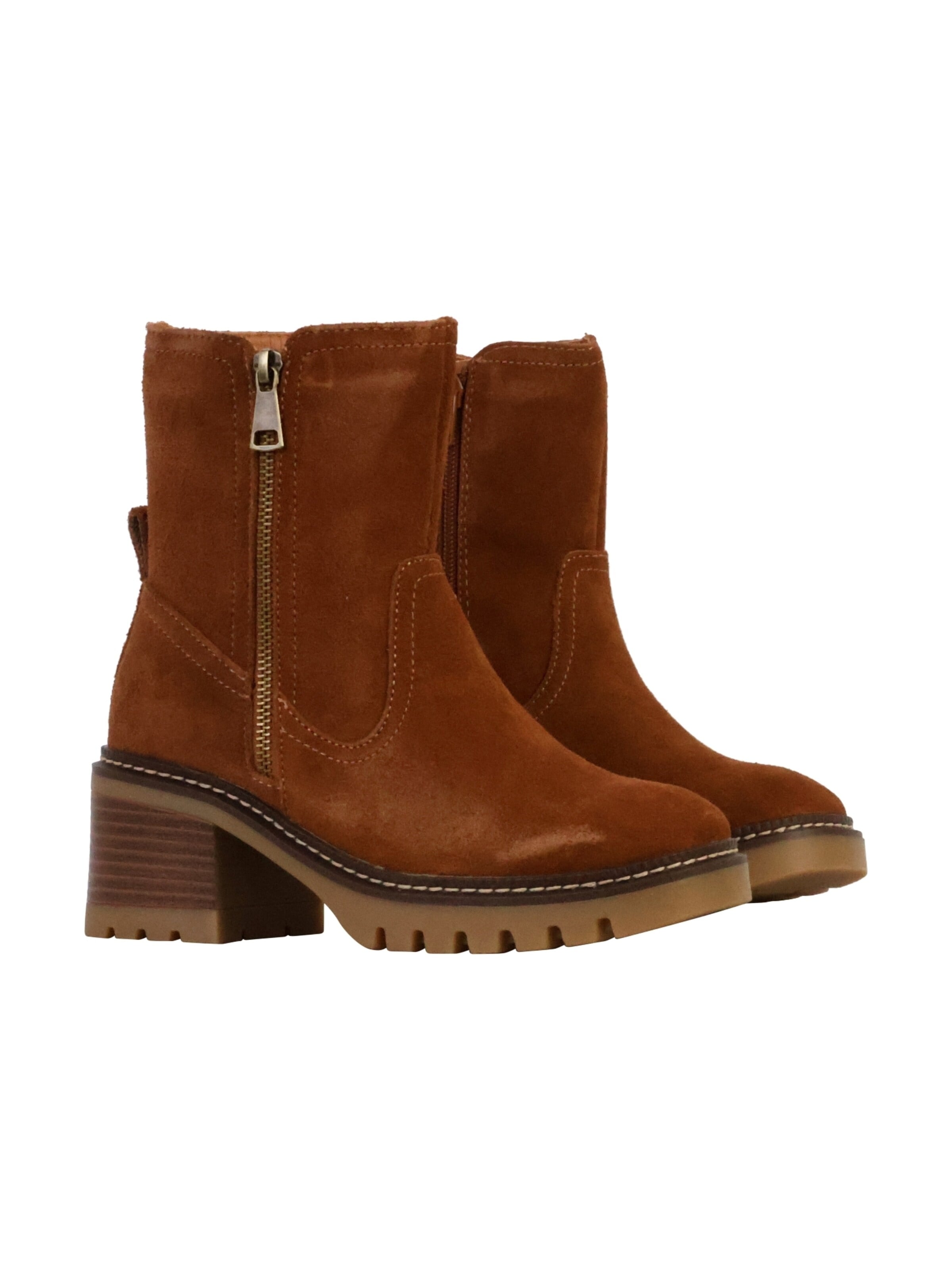 Bottines 'Alénoa-Lederstiefeletten' The Divine Factory en gris
