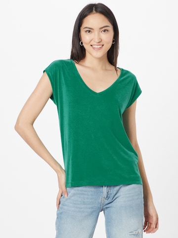 PIECES T-shirt 'Kamala' i grön: framsida