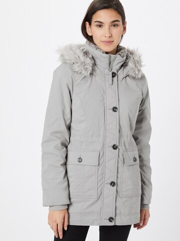 HOLLISTER Between-seasons parka in Grey: front