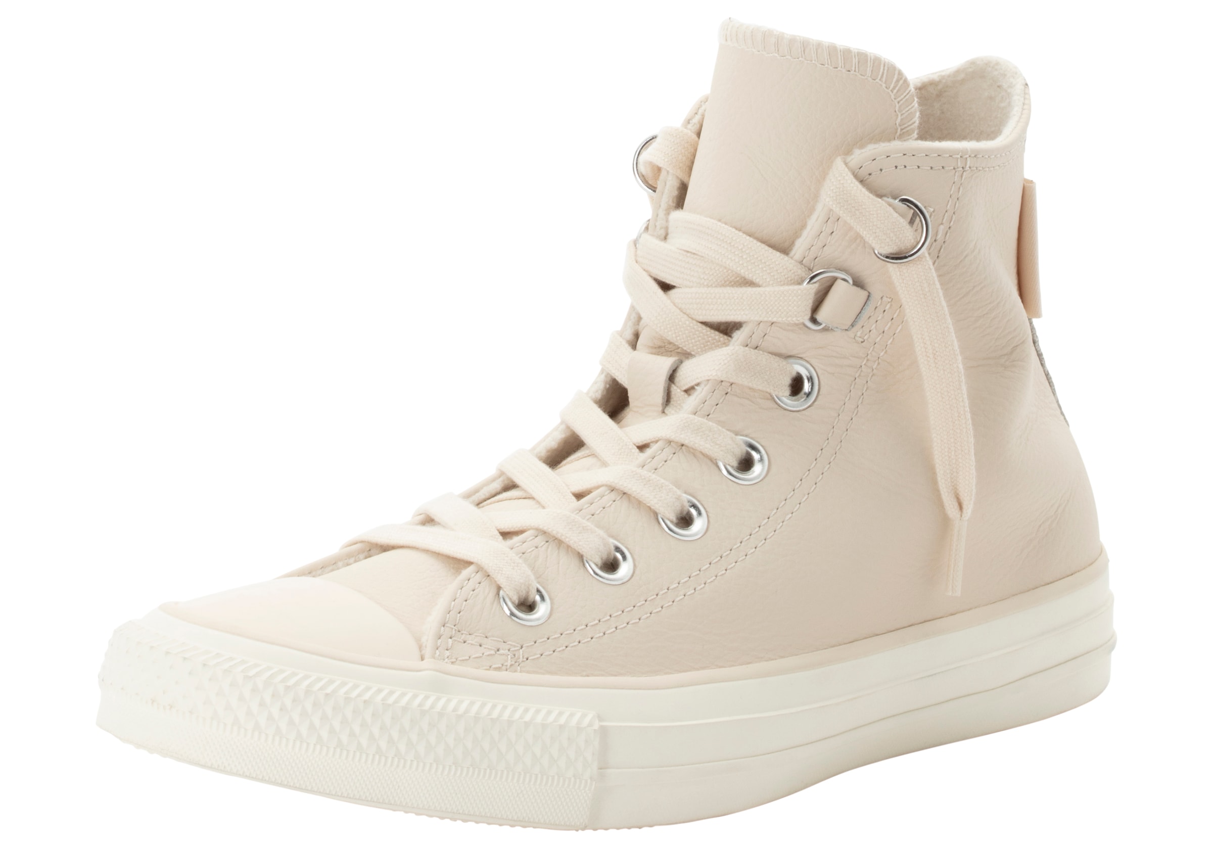 CONVERSE - Zapatillas deportivas altas en beige: frente