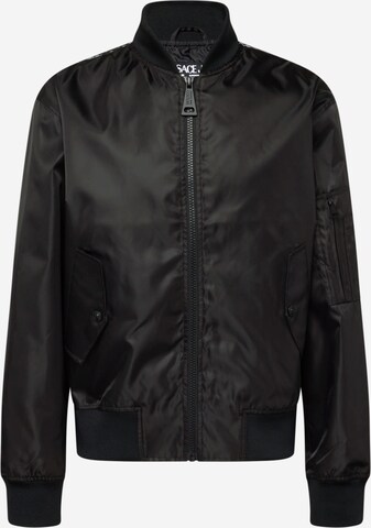 Versace Jeans Couture - Chaqueta de entretiempo en negro: frente