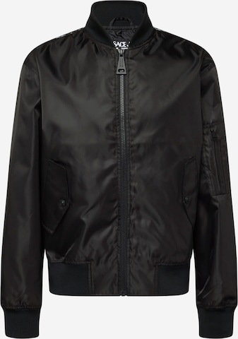 Versace Jeans Couture Prehodna jakna | črna barva: sprednja stran