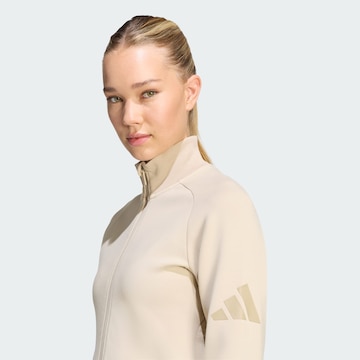 ADIDAS SPORTSWEAR Bluza rozpinana sportowa 'Soft Lux' w kolorze beżowy