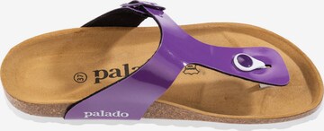 Palado T-Bar Sandals 'Kos' in Purple
