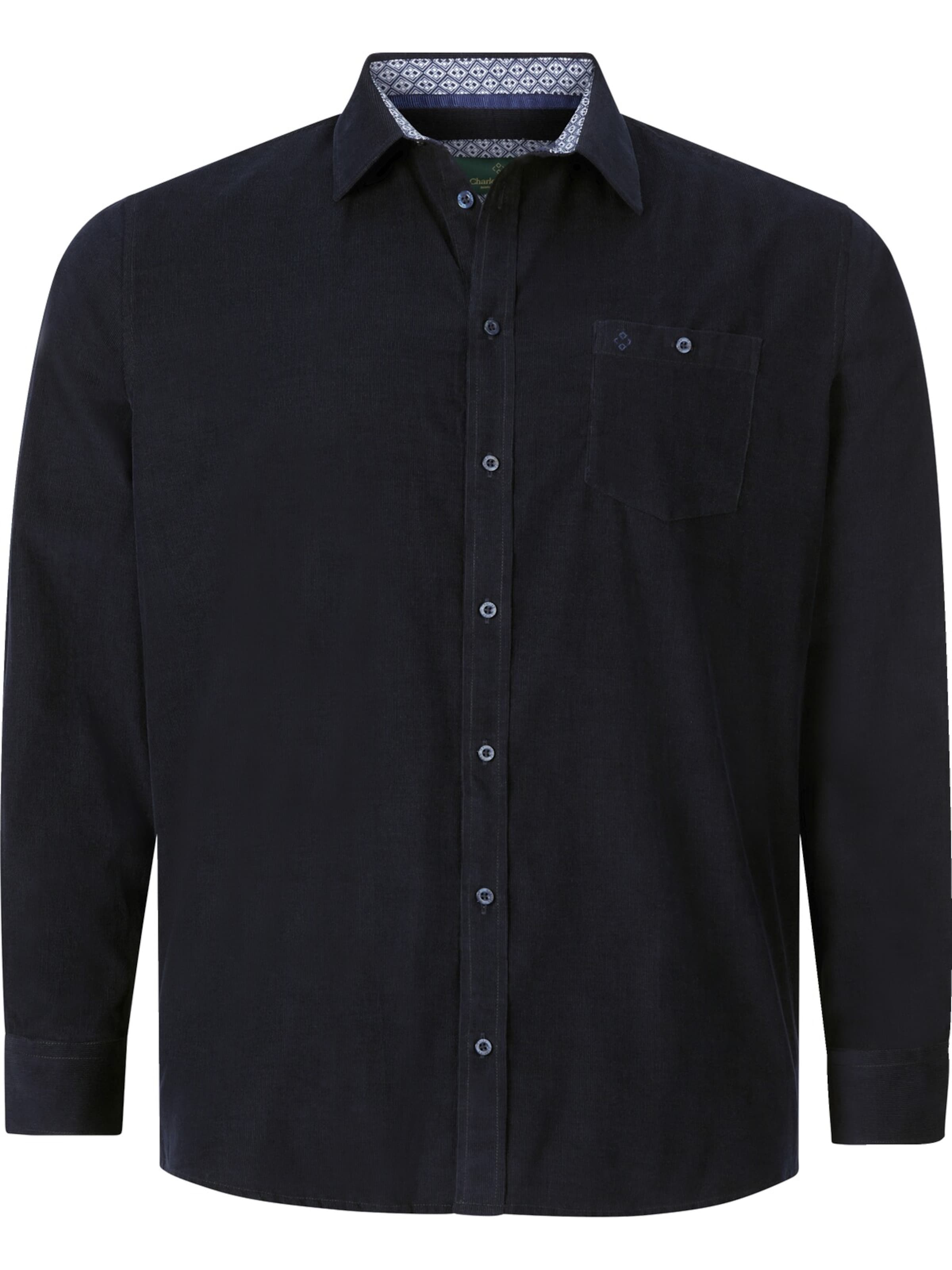 Charles Colby Comfort Fit Hemd 'Duke Nilson' in Blau: Vorderseite