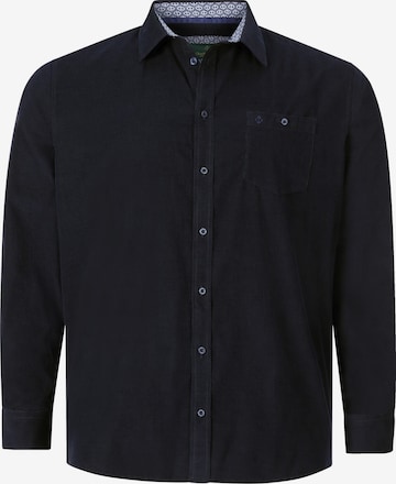 Charles Colby Hemd 'Duke Nilson' in Blau: Vorderseite