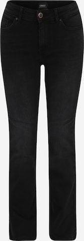 Only Petite Slimfit Jeans 'BLUSH' in Zwart: voorkant