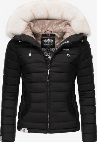 MARIKOO Winter Jacket 'Nasriin' in Black: front