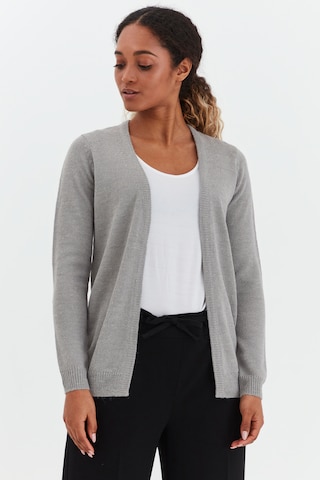 Oxmo Knit Cardigan 'NENA' in Grey: front