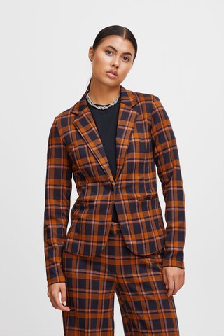 ICHI Blazer in Orange: front