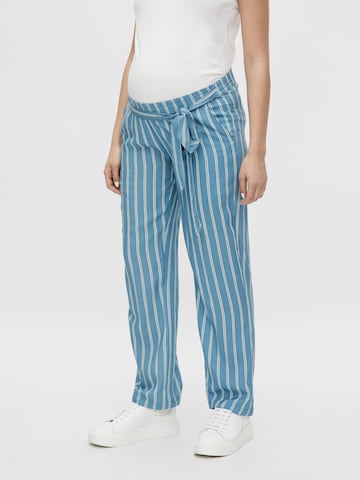 MAMALICIOUS Loose fit Pants 'Mercy' in Blue: front