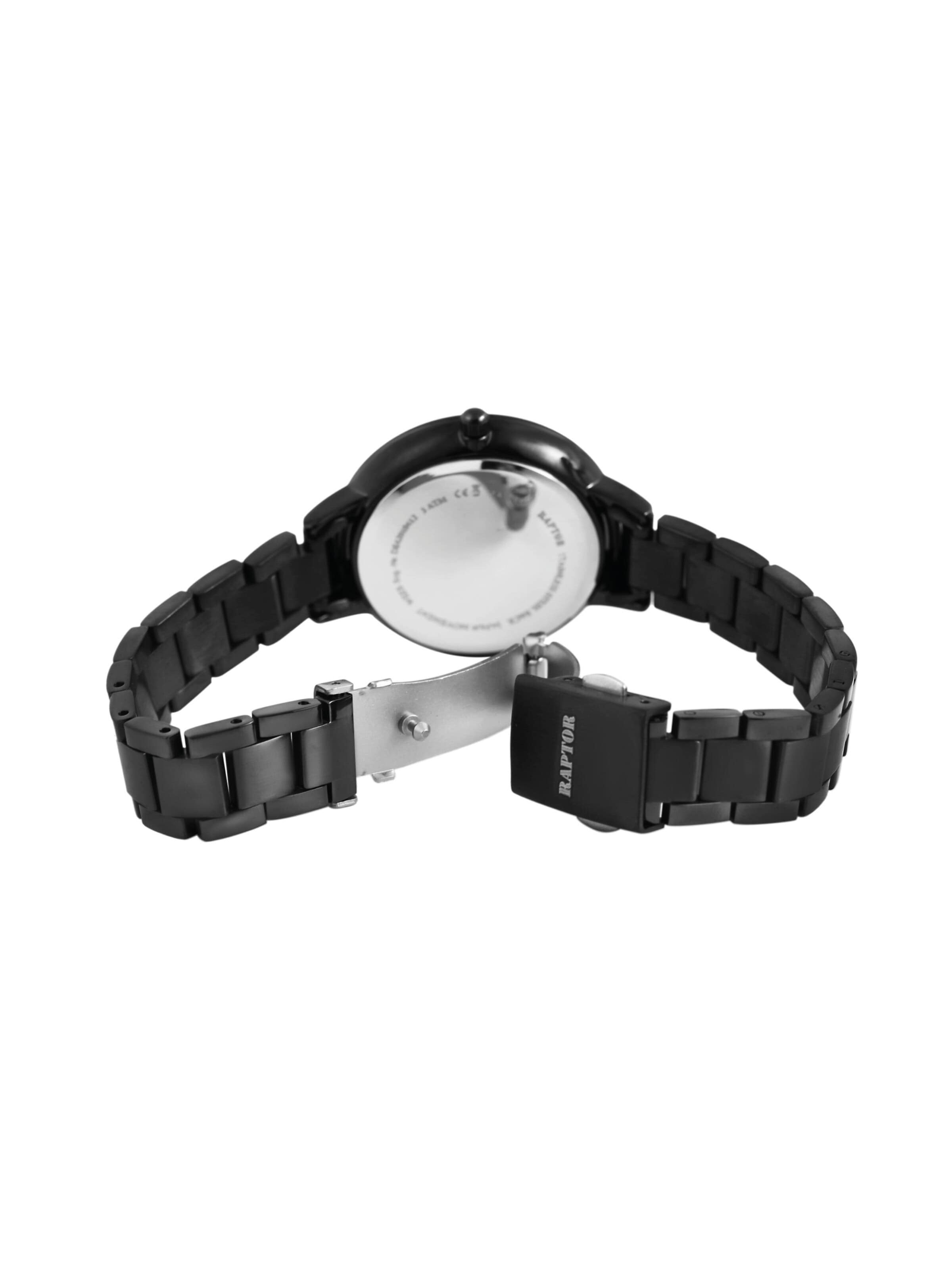 Raptor Analog Watch 'Wild, 3 ATM' in Black