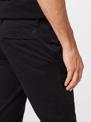 Coupe slim Pantalon chino BOSS en noir