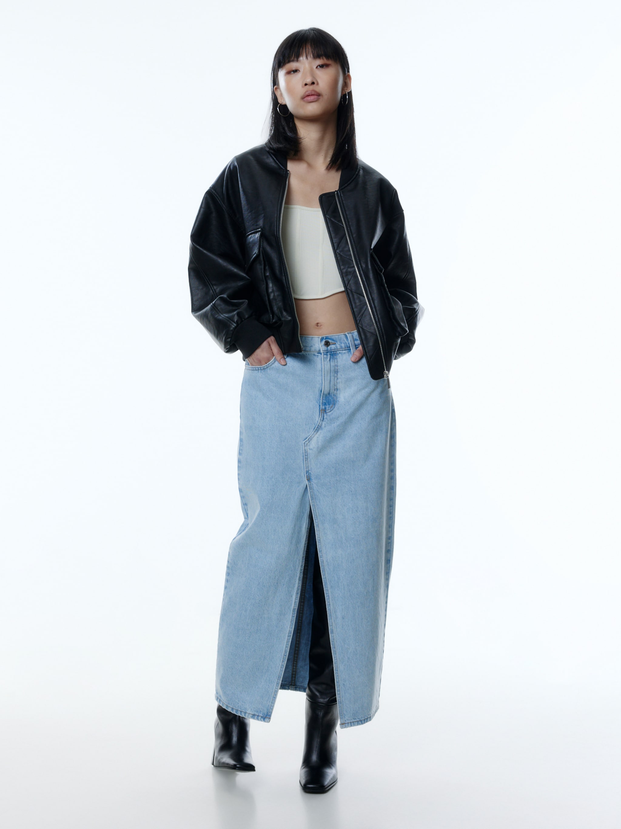 EDITED Producten Rok 'Yu' Blauw denim