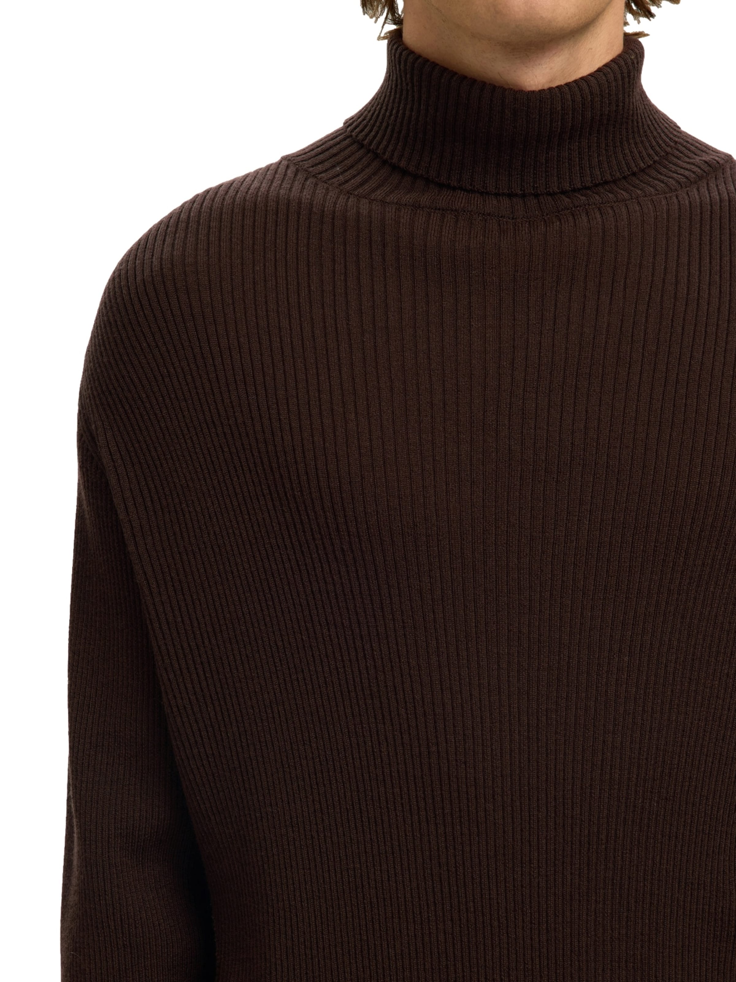 SELECTED Tröja 'Tray' i brun