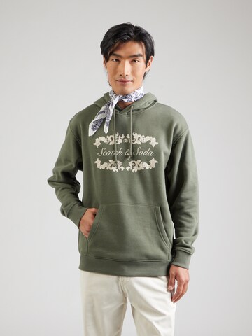SCOTCH & SODA Свитшот в Зеленый: спереди