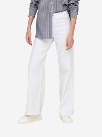 Bootcut Pantaloni 'Jdyiris Stretch Hw Wide Pant Pnt 15341269' di Jaqueline de Yong in bianco