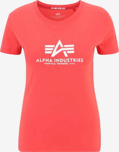 ALPHA INDUSTRIES T-shirt i ljusröd / vit, Produktvy