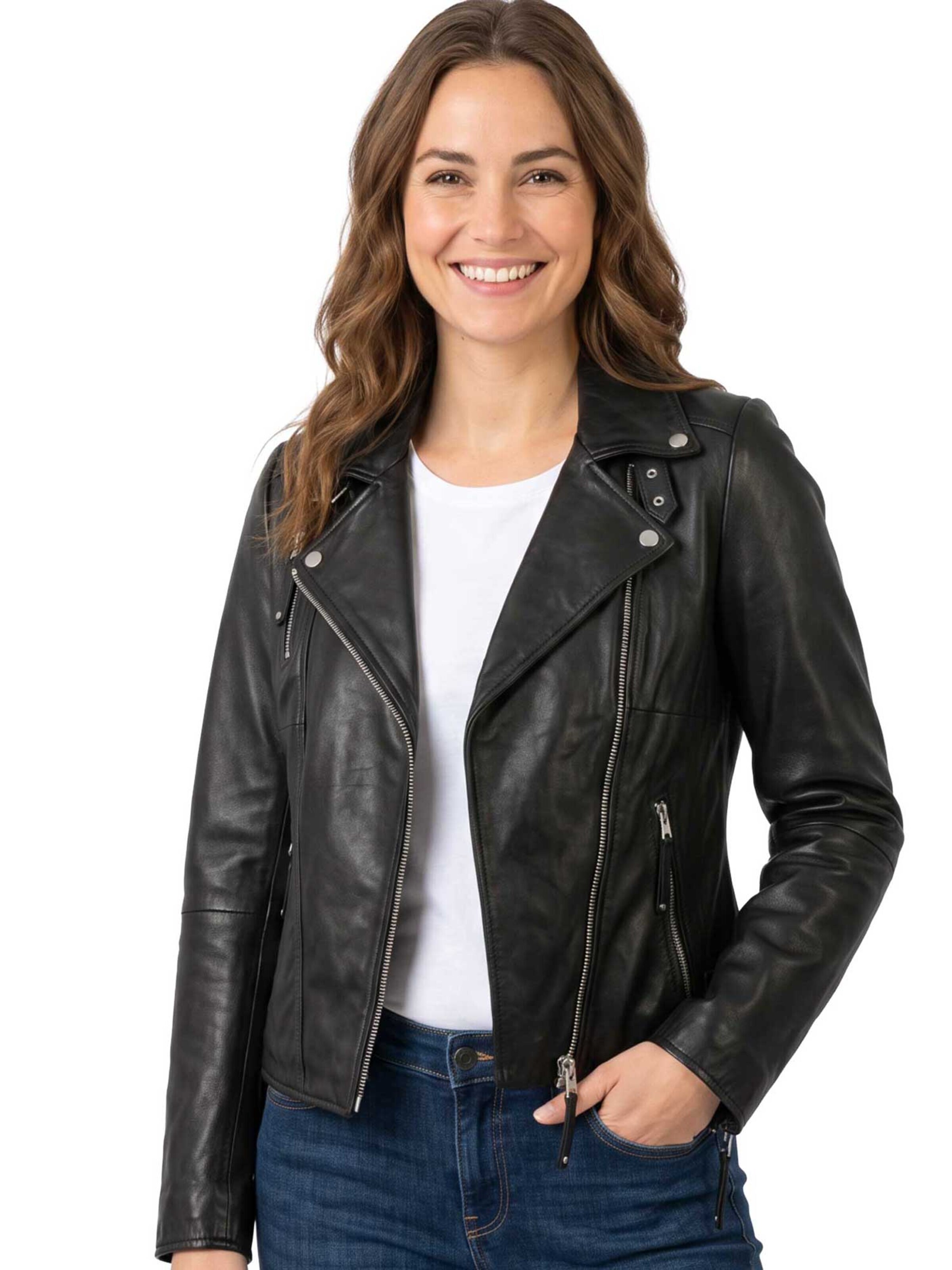 FREAKY NATION Overgangsjakke 'Biker Princess' i sort