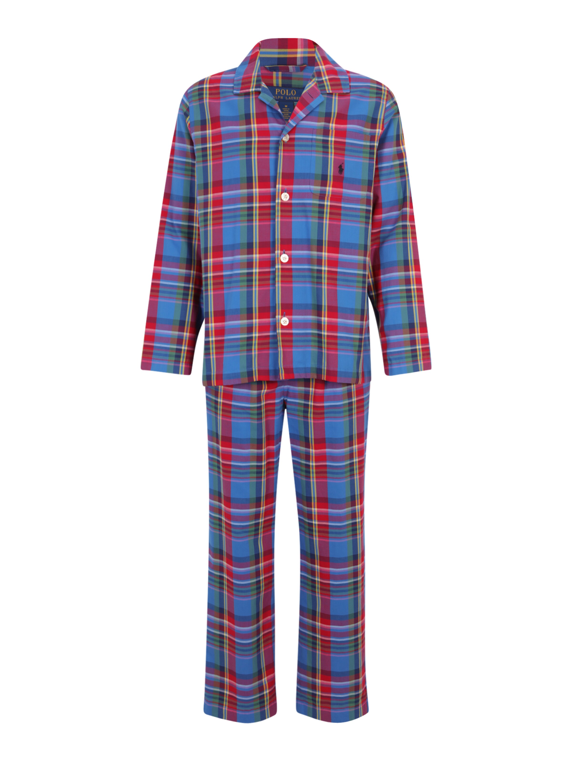 Pyjama long Polo Ralph Lauren en bleu : devant
