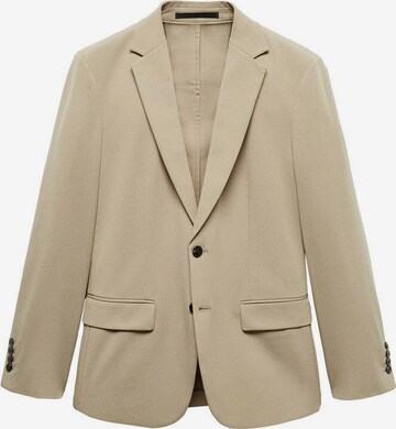 MANGO MAN Slim fit Suit Jacket 'Zurich' in Beige: front