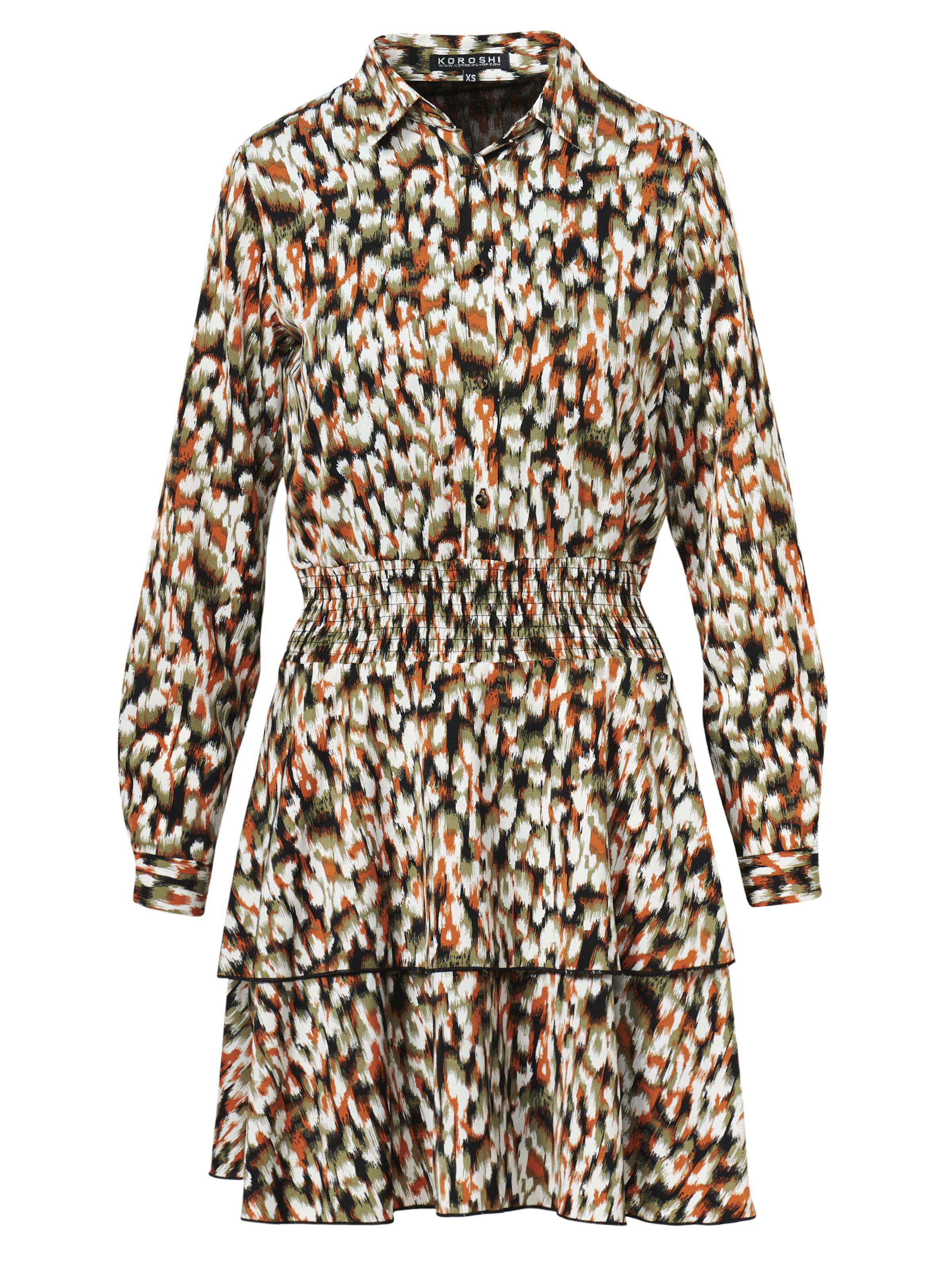 KOROSHI Blusekjole i blandingsfarvet: forside